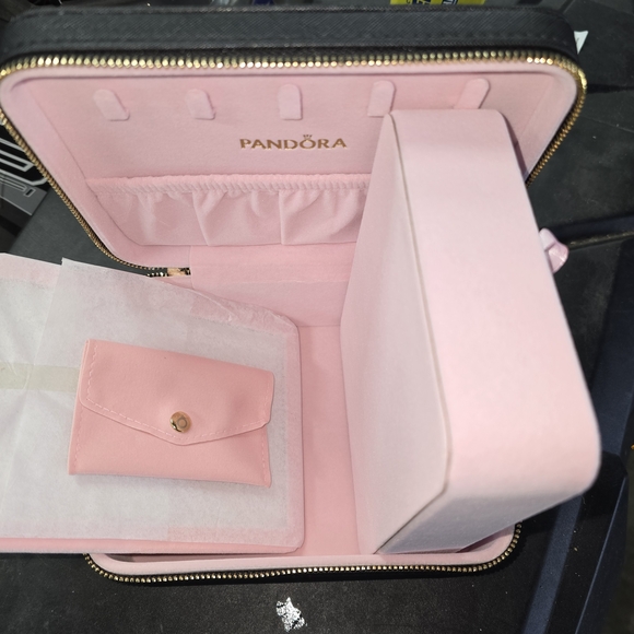 NWOTS! Pandora Black Small Textured Hard Shell Case - Picture 4 of 8